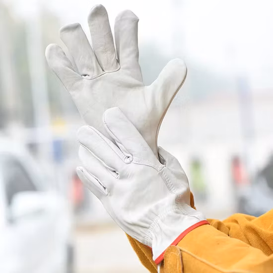 Warm Waterproof & Windproof Heavy Industy Working Leather Safety Gloves