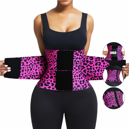 Nuovo logo personalizzato Compressione regolabile Cintura di supporto per la schiena per fitness da donna Cintura in neoprene per il controllo della pancia Cintura per il sudore