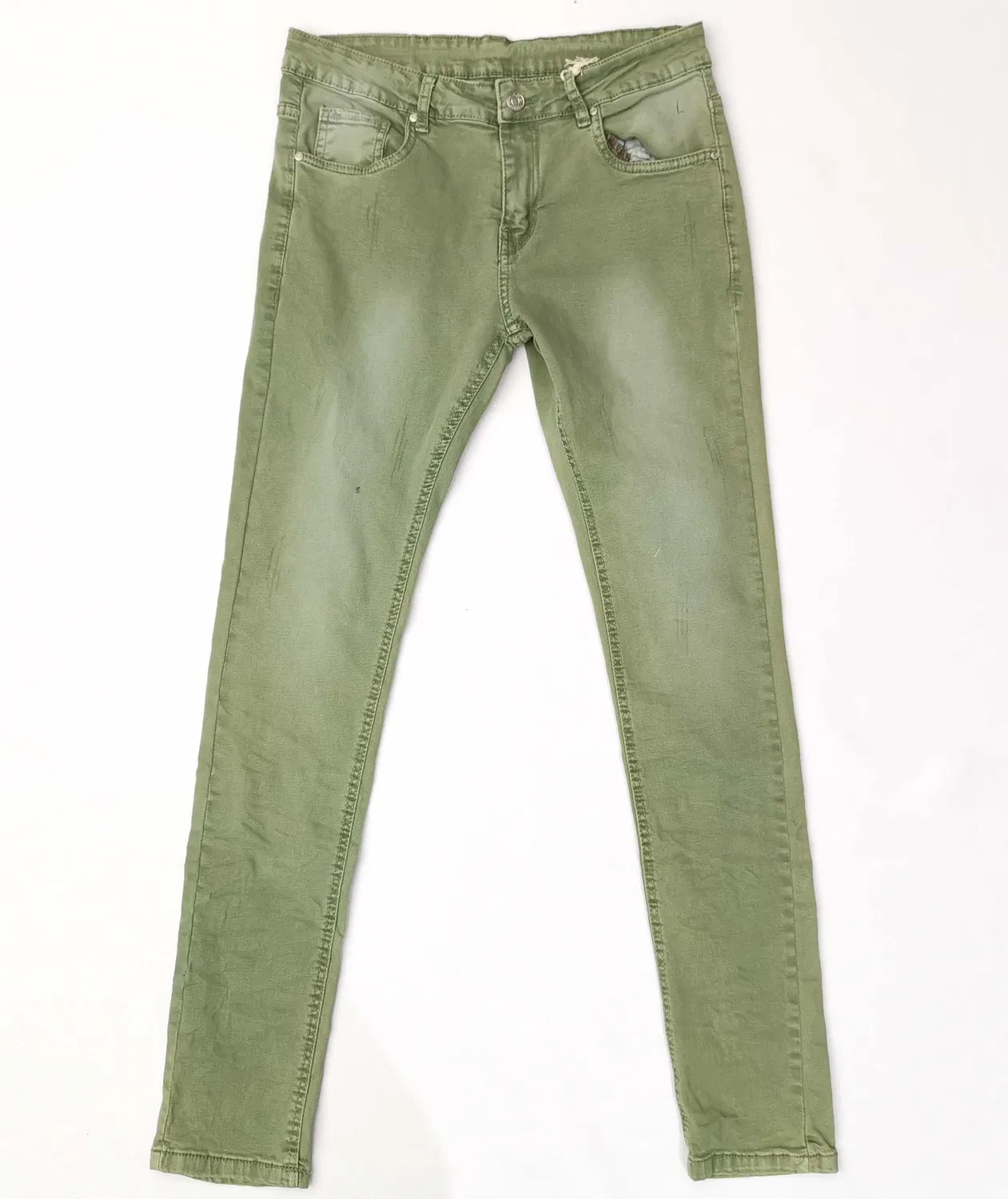 Pantaloni/pantaloni slim in spandex da uomo Pantaloni cargo in cotone Lavaggio in denim